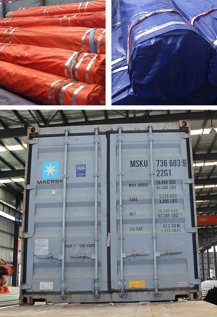Дом самой низкой цены ASTM A53/En10210/Q195/Q235/Ss400/DN15/DN40/48.3mm/Threaded/Painted/Galvanized/Oval/Green/трубка лесов/мебели/стали черных/углерода